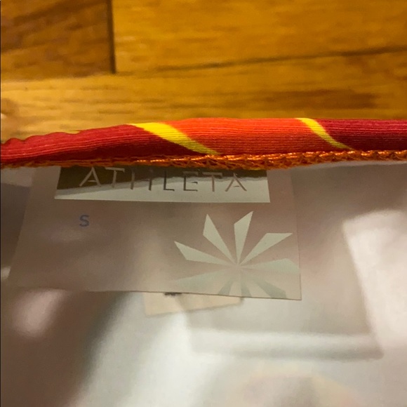 LAST ONE!  Athleta Paisley Swim Bottoms, SZ S. - Picture 3 of 4